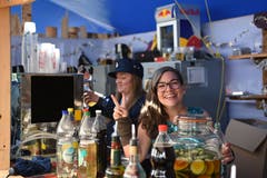 An der Clanx-Bar. (Bild: hrt)