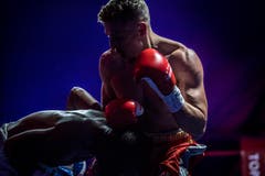 Boxing Night der World Boxing Federation in der Bodensee-Arena Kreuzlingen. Meisterschaftskampf von Zino Meuli aus Horn gegen Tsiko Mulovhedzi aus Südafrika. Zino Meuli gewinnt gegen den Favoriten. (Bild: Andrea Stalder)