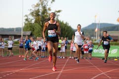 Sarah Atcho hat es in Zug Spass gemacht. (Bild: Maria Schmid (Zug, 28. August 2018 ))