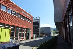 Isoliert: Der Campus der Hochschule für Technik und Architektur in Horw. (Bild: Stefan Welzel (Luzern, 19. Juli 2018))