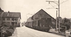 Seethalbahn bei Hallwil im Jahre 1965...
