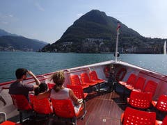 Fantastische Schiffsfahrt auf dem Luganersee. (Bild: Josef Müller, 29. August 2018)