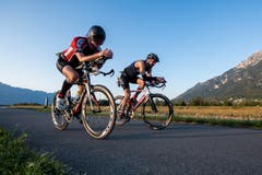 Die Bikestrecke führte dem idyllischen Rheindamm entlang.