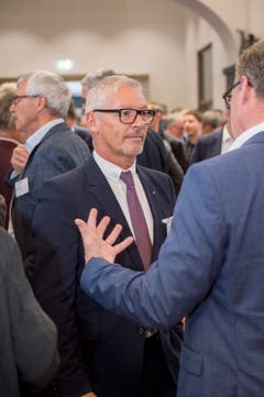 Auch Regierungsrat Martin Klöti fehlte am Anlass nicht. (Bild: Beat Belser).