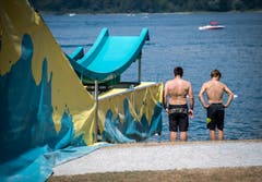 Wegen Unfällen musste der Summer Slide in Steckborn abgebrochen werden. (Bild: Reto Martin)