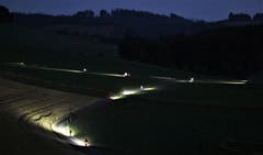 Die Nacht verlangt von den Biker volle Konzentration. (Bild: André Egli, 04. August 2018)