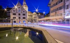 Kolinplatz Zug. (Bild: Daniel Hegglin, Zug, 04. August 2018)