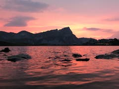 Abendrot auf der Melchsee-Frutt (Bild. Veronique Durrer, 5. August 2018)