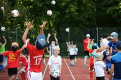 Trainingseinheiten im Lager des FC Buttisholz in Bad Ragaz. (Bild: Sonja Niederberger)