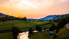 Sonnenuntergang im Toggenburg. (Bild: Renato Maciariello)