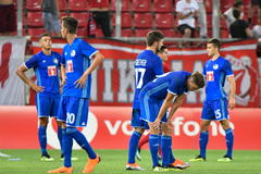 René Weilers Mannschaft konnte mit der starken Mannschaft aus Piräus nicht mithalten. (Bild: Martin Meienberger, Piräus, 9. August 2018)