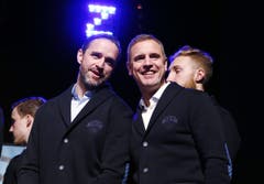 Assistenztrainer Josh Holden (links) und Cheftrainer Dan Tangnes