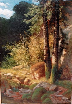 Stimmungsbild aus dem Kaltbrunnental (Jura) von Jakob Lorenz Rüdisühli.