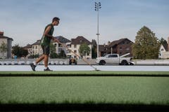 Das offizielle Eröffnungsspiel ist allerdings erst für den 13. Oktober angesetzt. (Bild: Boris Bürgisser, Kriens, 10. September 2018)