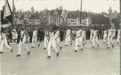 Einzug im kantonalen Turnfest in der Stadt Luzern im Jahr 1935. (Bild: PD)