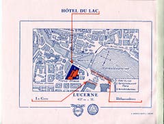 Das Hotel «Du Lac »und der Floragarten lagen an der Bahnhofstrasse. (Bild: Hotelarchiv Schweiz)