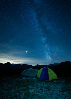 Die Milchstrasse kann man am besten bei Neumond betrachten, wie hier auf der Tannalp bei Melchsee Frutt. (Bild: Niklaus Rotz (Tannalp, 15. September 2018))