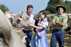 100 Jahre Braunviehschau in Schönholzerswilen. (Bild: Donato Caspari)