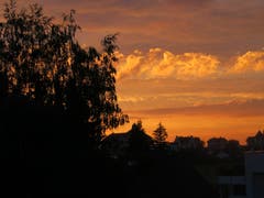 Abendrot in Gossau. (Bild: Claudine Germann)