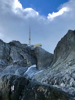 Der Blaue Schnee am Säntis (Bild: Pia Hollenstein)