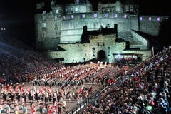 Faszinierendes Military-Tattoo auf Edinburgh Castle. (Bild: Josef Habermacher (Edinburgh, 21. September 2018))