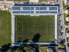 Aufnahme aus knapp 150 Metern Höhe. Bild: Pius Amrein (Kriens, 26. September 2018)