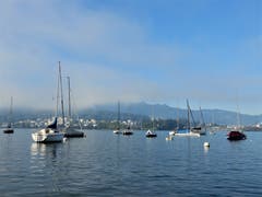 Was lange währt wird endlich gut, überall scheint nun die Sonne und das ist gut ! Aufgenommen beim Churchill-Quai, Luzern. (Bild: Margrith Imhof-Röthlin (Luzern, 27. September 2018))