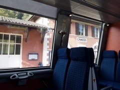 In der Centovallibahn. Die Bahn fährt die Strecke Domodossola -Locarno. (Bild: Bruno Ringgenberg (Orselina, 26. September 2018))
