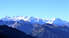 Schöner Blick ins Berner Oberland. Vor Jungfrau bis zum Finsteraarhorn. (Bild: Hans Steiner (Stanserhorn, 27. September 2018))