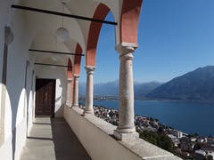 Architektur der Madonna del Sasso, einmalige Sicht auf Locarno und den Lago Maggiore. (Bild: Bruno Ringgenberg (Orselina, 26. September 2018))