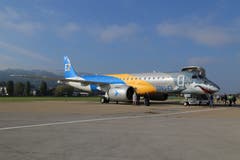 Zwei Stück der E190-E2 will die Fluggesellschaft People's für ihre Flugrouten ab Altenrhein anschaffen. (Bild: Vivien Huber)