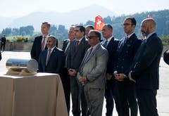 Die Delegation aus KarGrand Opening des Bürgenstock Hotels & Resort Lake Lucerne am 28. September 2018. Corinne Glanzmann (Bürgenstock, 28. Sepember 2018)