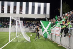 StimmungsbilderFussball Challenge League Kriens Schaffhausen Eröffnung Choreo 1. Spiel in neuem StadionFotografiert am 28. September 2018 in Kriens.Nadia Schärli Luzernerzeitung