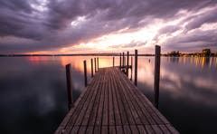 Abendstimmung am Zugersee. (Bild: Daniel Hegglin (Zug, 28. September 2018))