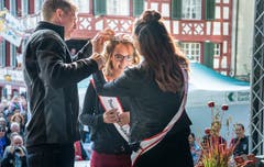 Die neue Apfelkönigin heisst Melanie Maurer und kommt aus Sulgen. Bild: Andrea Stalder