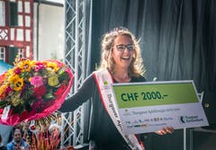Die neue Apfelkönigin heisst Melanie Maurer und kommt aus Sulgen. Bild: Andrea Stalder