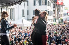 Die neue Apfelkönigin heisst Melanie Maurer und kommt aus Sulgen. Bild: Andrea Stalder
