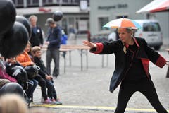 Theater «Prinzessin Sturmfrisur» zog die Kleinsten in den Bann. (Bild: Urs Hanhart (Altdorf, 29. September 2018)
