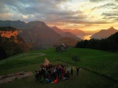Platz 2: Die Wölfli der Pfadi Isenringen Beckenried im schwyzerischen Rickenbach. (Bild: Pfadi Isenringen)