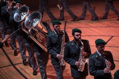 Militärmusik Rekrutenspiel 16-2/2018. (Bild: Manuela Jans-Koch, 29. September 2018 im KKL Luzern.)