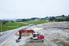 Seit Sommer 2016 ist die zwei- bis vierspurige Umfahrungsstrasse in Bau.