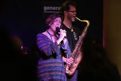 Kate McGarry, Keith Ganz und Gary Versace im «Terrasse». (Bild: Chris Marty/frauenfeld-events.ch)