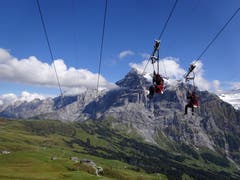 Freizeitvergnügen auf Grindelwald-First. (Bild: Josef Müller (4. September 2018))