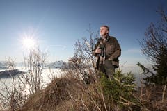Josef Muggli, der 35 Jahre lang Verwalter der Jagd- und Fischereiaufsicht des Kantons Luzern war, wird pensioniert. (Bild: Manuela Jans (Rigi Kaltbad, 16. November 2011))