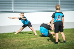 Einturnen für die Bodenübung.