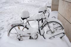Und mit Velofahren wird heute wohl auch nichts mehr. (Bild: Urs Bucher - 10. Januar 2019)