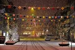Willisau ist trotz Schnee bereit für die Fasnacht. (Bild: Alfred Herzog, 9. Januar 2019)