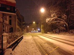 So fing's in der Nacht von Mittwoch auf Donnerstag an: Auf der Fürstenlandstrasse bei der VBSG-Haltestelle Vonwil...