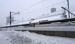 Der Winter ist pünktlich angekommen, aufgenommen am Bahnhof St. Gallen. (Bild: Doris Sieber)