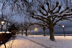 Morgenstimmung im verschneiten Rorschach. (Bild: Robert Muralt
